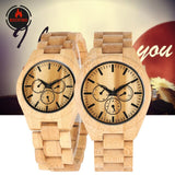 REDFIRE Wood Watch Men Women Quartz Full Wooden Bangle Wristwatch Trendy Decoration Dial Couple Wood Watches relojes de pareja