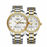 NIBOSI Unisex Lover's Watches Top Brand Luxury Men Watch And Watches Women Waterproof Quartz Wristwatch Lady Clock Crystal